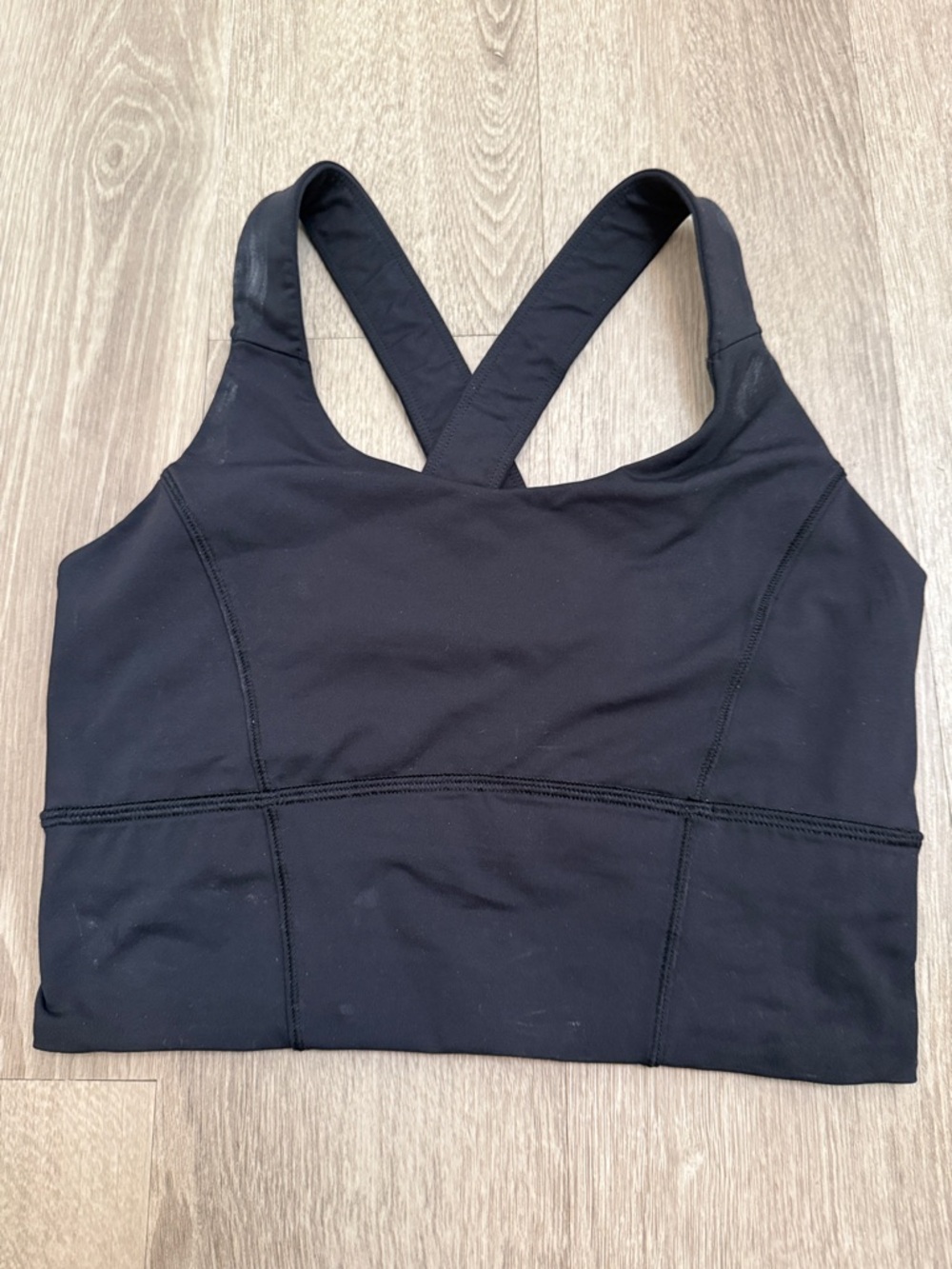 lululemon athletica Black Crisscross Support Sports Bra